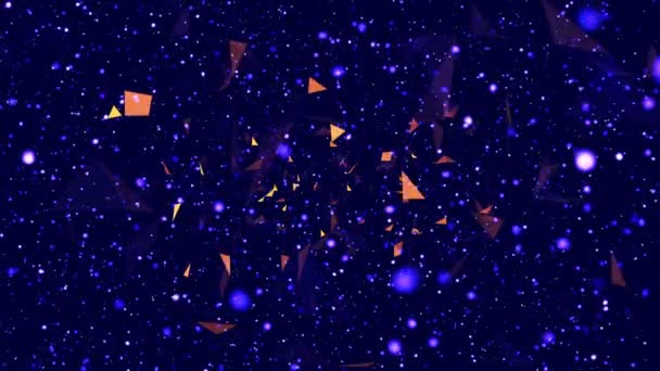 Abstract Video Background Meshes Form Triangles Moving Space High Resolution — Stock Video