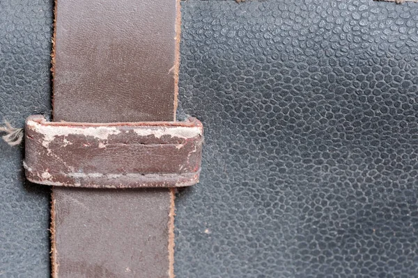 Textured Leather Background Fragments Old Shabby Used Navigator Briefcase Close — Stock Photo, Image