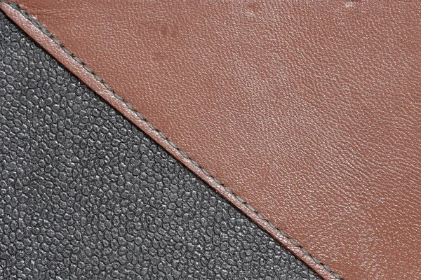 Texturerat Läder Bakgrund Från Fragment Gammal Shabby Används Navigator Portfölj — Stockfoto