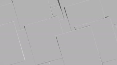 Soyut animasyon bilgisayarı gri hacimli hareket eden arkaplan geçişini dönen plakalarla oluşturur