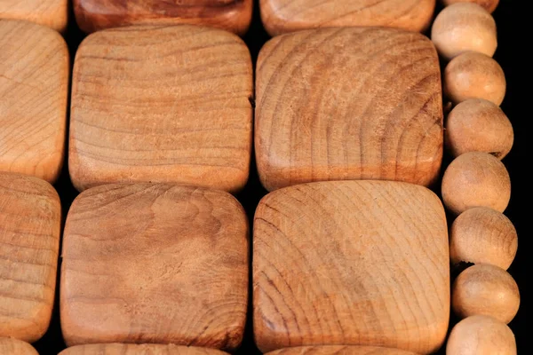 Wooden Berdiri Untuk Piring Panas Tempat Untuk Tulisan Close Makro — Stok Foto