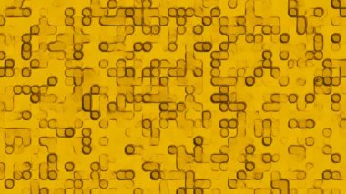 Uzayda kahverengi tonlarda hareket eden parçacık ve çizgilerle oluşturulmuş soyut bilgisayar tarafından oluşturulan video klibi