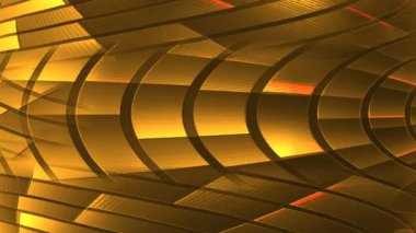 Soyut dokulu bilgisayar 3d video arkaplanı altın tonlarda