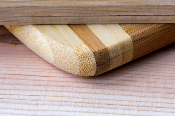 Fondo Madera Superficie Del Tablón Fotografía Macro Madera Tratada Con —  Fotos de Stock