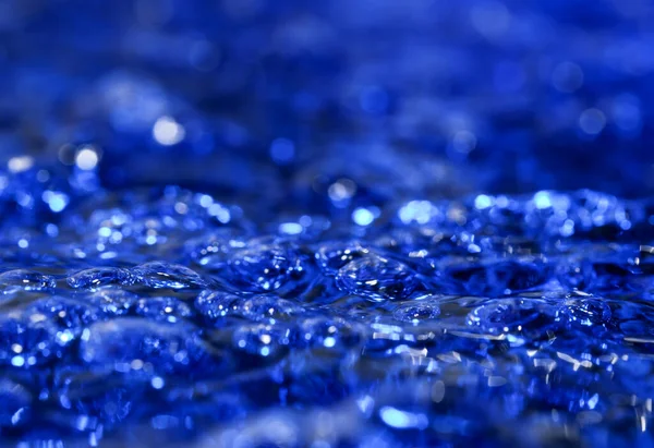 Textura Abstracta Arte Fondo Agua Azul Con Burbujas Aire Primer — Foto de Stock