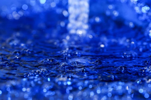 Абстрактне Мистецтво Текстури Синього Водяного Фону Повітряними Бульбашками Крупним Планом — стокове фото