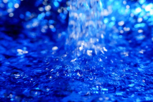 Textura Abstracta Arte Fondo Agua Azul Con Burbujas Aire Primer — Foto de Stock