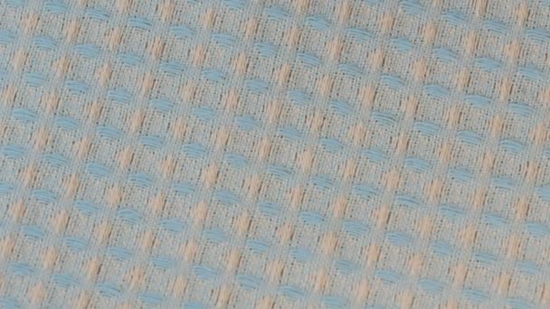 Textile Video Background Slowly Rotating Light Napkin Close — Stock Video