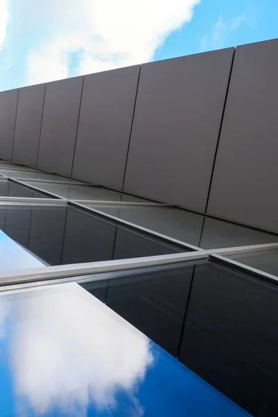 Imagen Abstracta Fotografía Centro Comercial Decoración Exterior Geométrica Minimalista — Foto de Stock