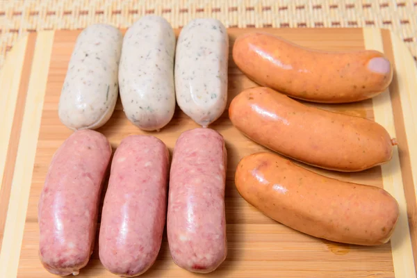 Enchidos de carne — Fotografia de Stock