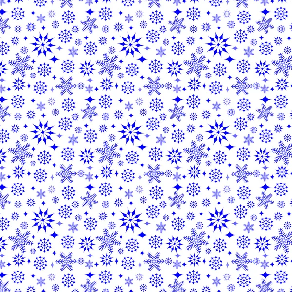 Snowflakes on white background — Stock Vector