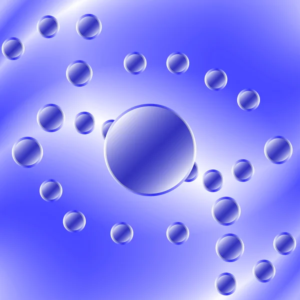 Абстрактные голубые шарики — стоковый вектор