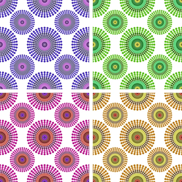 Set of backgrounds colored circles — Stock Vector