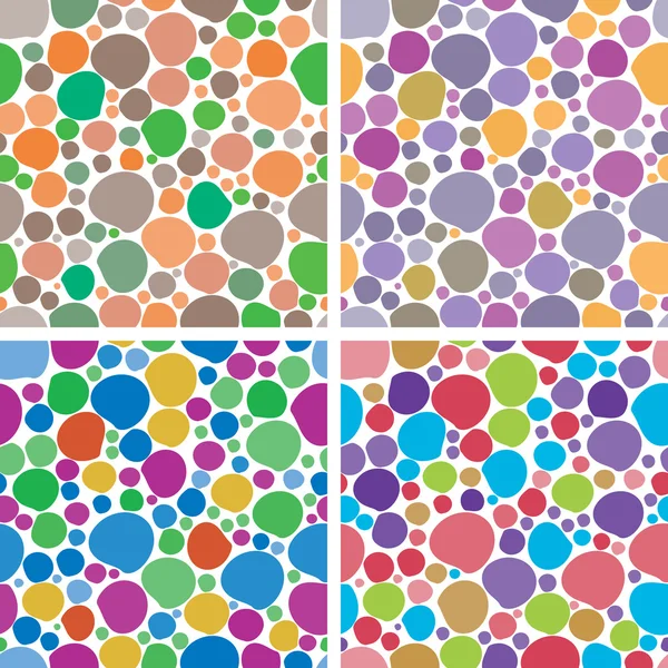 Σύνολο των υποβάθρων ακανόνιστα χρωματιστές κύκλους — Διανυσματικό Αρχείο