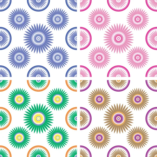 Conjunto de fondos círculos de colores — Archivo Imágenes Vectoriales