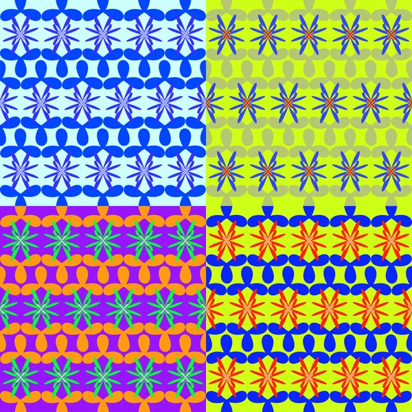 Patrones vectoriales sin fisuras de formas geométricas — Vector de stock