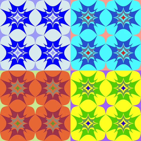 Patrones vectoriales sin fisuras de formas geométricas — Vector de stock
