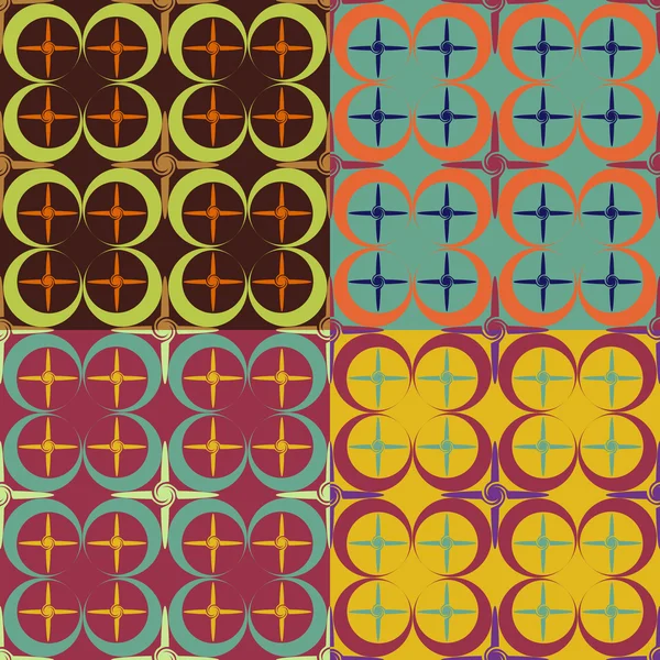 Patrones sin costura formas geométricas — Archivo Imágenes Vectoriales