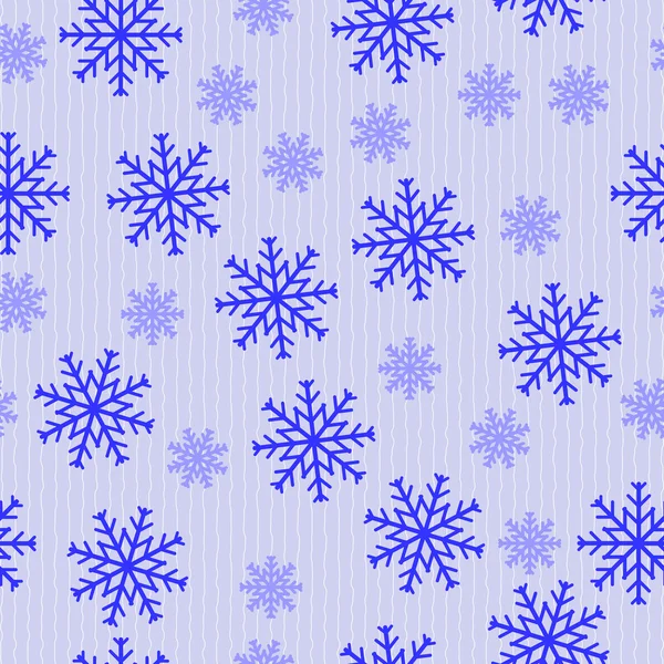 Copos de nieve abstractos azules — Archivo Imágenes Vectoriales