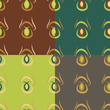 Restoran yemekler ile arka plan desenleri