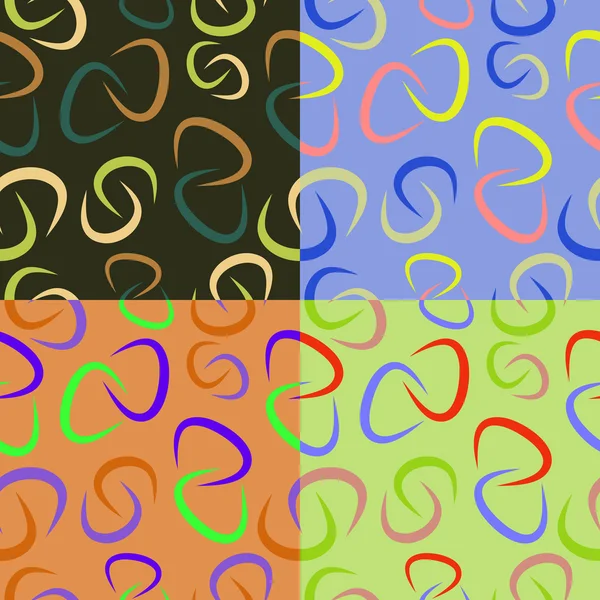 Abstrakte Muster mit grafischen Symbolen — Stockvektor