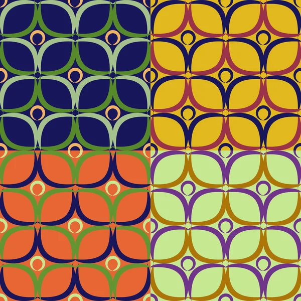 Set of seamless patterns — Stock Vector