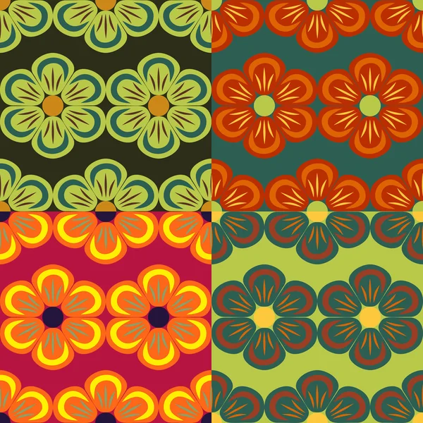 Seamless vector patterns — Stock Vector