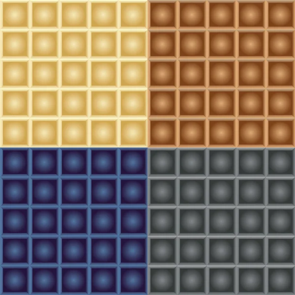 Modèles sans couture de carrés avec des boules — Image vectorielle