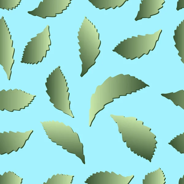 Patrón sin costura floral verde — Vector de stock