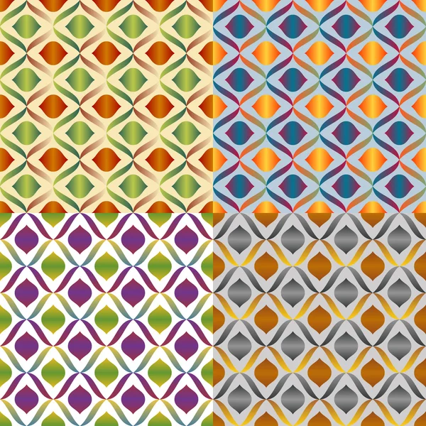 완벽 한 패턴의 색상 설정된 — 스톡 벡터