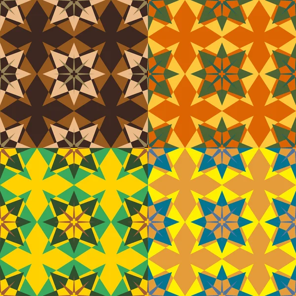 Définir la couleur des motifs vectoriels sans couture — Image vectorielle