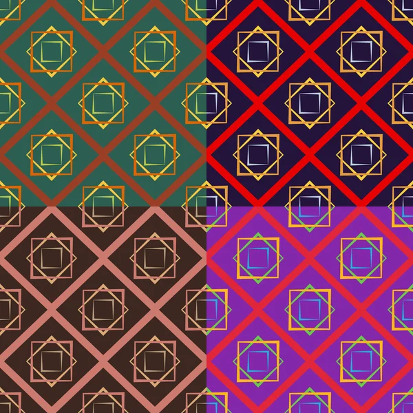 Встановити колір безшовних векторних візерунків — стоковий вектор