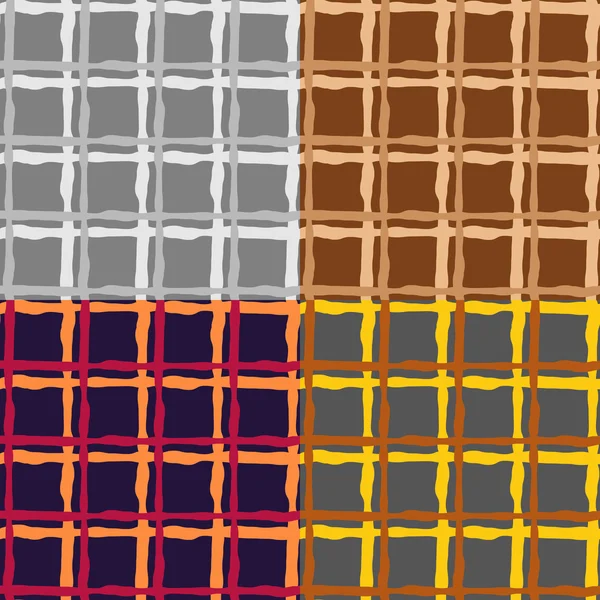 Setzen Farbe der nahtlosen Muster — Stockvektor