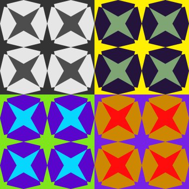 Dikişsiz desen geometrik dizi