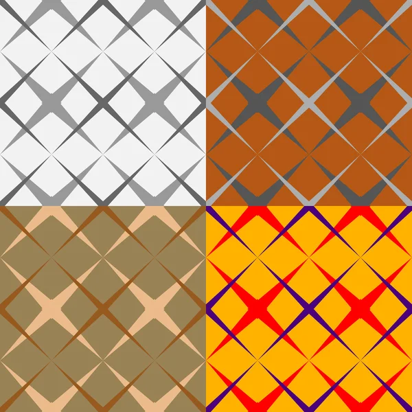 Ensemble de motif géométrique sans couture — Image vectorielle