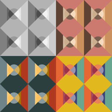 Dikişsiz desen geometrik dizi