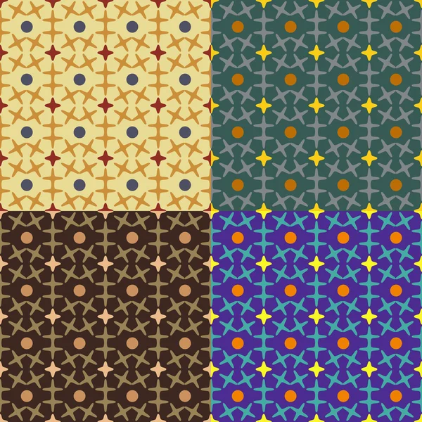 Motifs géométriques sans couture — Image vectorielle