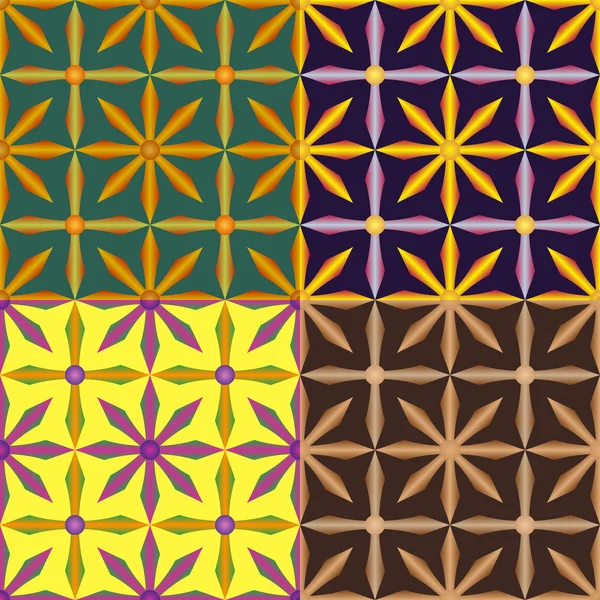 Ange färg sömlös geometriska mönster — Stock vektor
