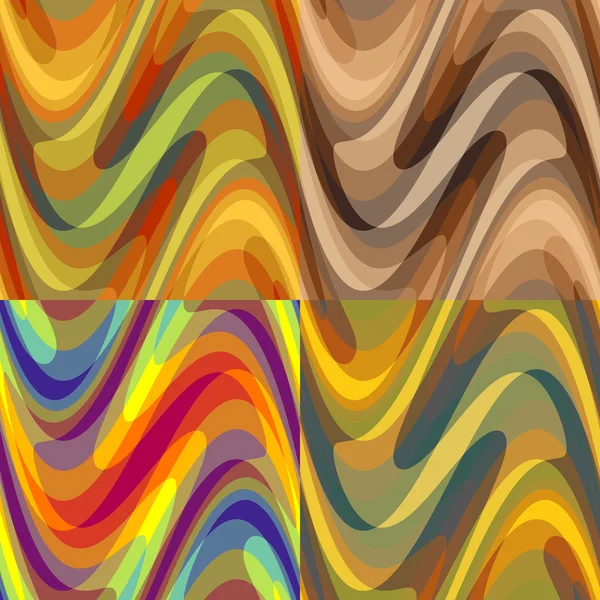 Abstracte kleur naadloze patronen — Stockvector