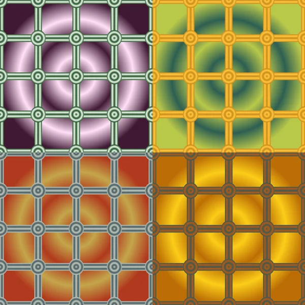 Abstraktní barevné bezešvé vzory — Stockový vektor