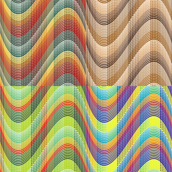 Ensemble de motifs vectoriels sans couture — Image vectorielle