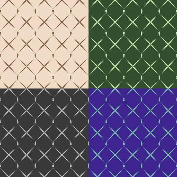 Set color of seamless grid pattern — Stock Vector