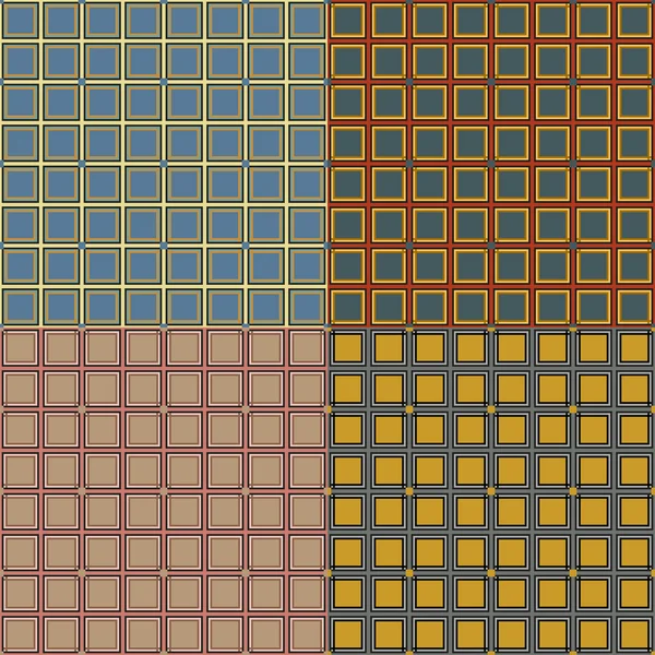 Motif sans couture de carrés — Image vectorielle