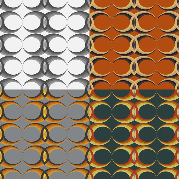 Conjunto de patrón de vector sin costura — Archivo Imágenes Vectoriales