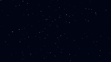 Stars shine brightly in the clear night sky, creating a serene cosmic atmosphere.