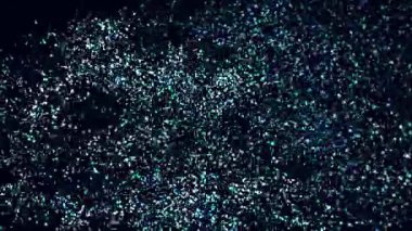 Shimmering stars fill the night sky, casting a magical glow over calm waters.