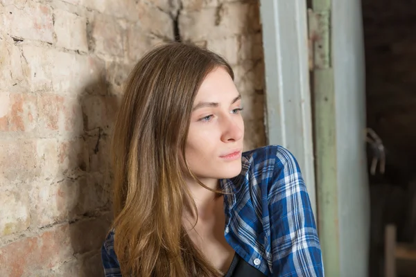 Retrato de una chica triste — Foto de Stock