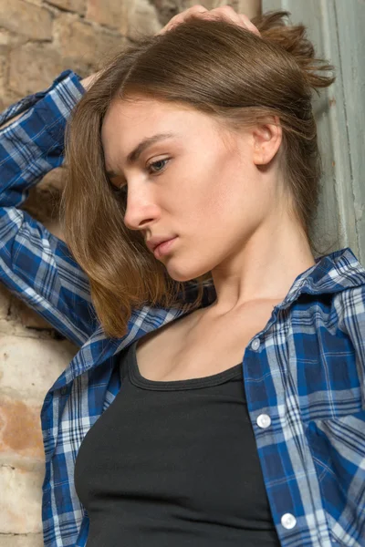 Retrato de una chica triste — Foto de Stock