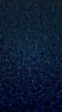 Mavi ışık girdapları karanlık bir arkaplan karşısında büyüleyici desenler yaratır.