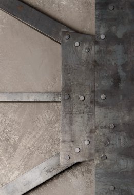 arka planını metal levhalar